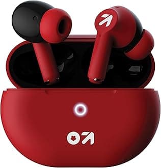 Boult Audio K40 True Wireless in Ear Earbuds with 48H Playtime, Clear Calling 4 Mics, 45ms Low Latency Gaming, Premium Grip, 13mm Bass Drivers, Type-C Fast Charging, BTv 5.3 Ear Buds TWS (Berry Red)