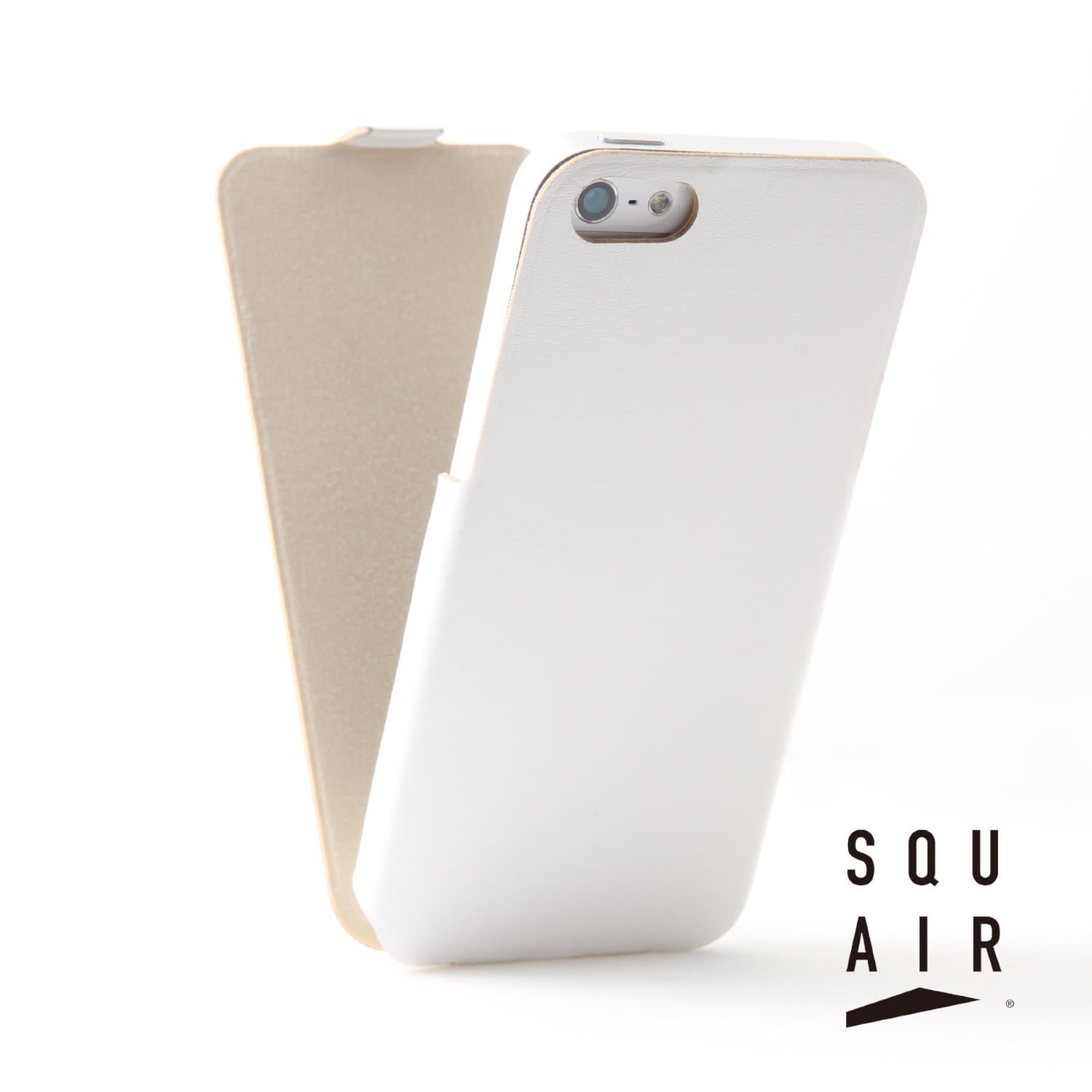 Full Face Leather Jacket for Apple Iphone 5s/5 Case | Premium White Faux Leather | Made By Japanese Designer with Japanese Standards