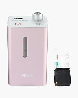 Hydrogen Inhalation Machine, 99.99% High Purity Hydrogen Inhaler, HO-Separated 180ml/min (120 H+60 O) Dual Port Hydrogen Oxygen Inhaler, Hydrogen-Rich Water Generator for Home Travel