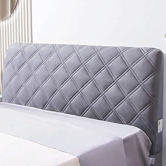 Headboard Covers Slipcover, Stretch Bed Headboard Covers, Small Square Jacquard Dustproof Protector Cover for Upholstered Headboard (Milk White, Queen Headboard Length ( Color : #35 , Size : 170cm/67i
