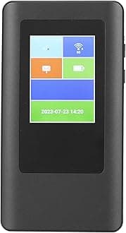 5G Mobile WiFi Router, 2.4G/5.8G Dual Band Hotspot, 2.4 Inch Display Wireless Router, Portable Travel Device for Vacation Camping Gathering