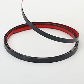 Matte Black Peel and Stick Wall & Molding Trim, Flexible DIY Strip for Mirror, Floor, Cabinet, Ceiling, Tile Edge (32.8 ft x 0.8 inch)