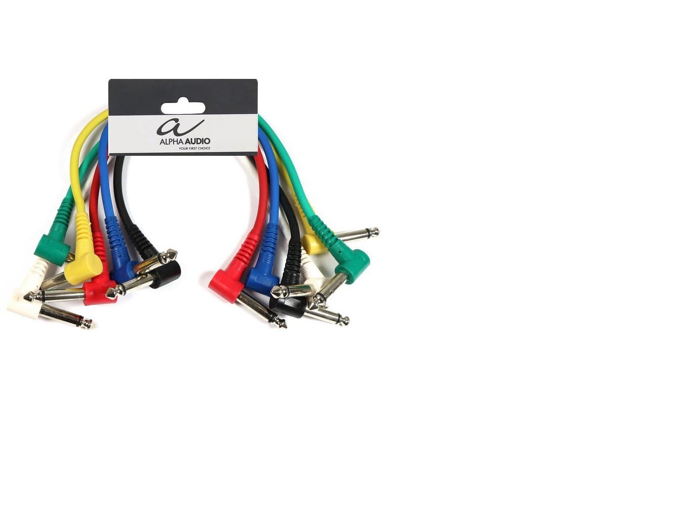 GEWA patch cable Basic Line0.6m, black, 6.3 mm angle jack stereo - 6.3 mm angle jack stereo, 190375