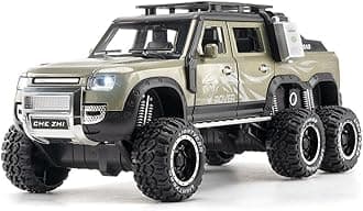 MTG Metro Toys & Gift Land Range Rover Defender Pickup | 1:24 Scale | Diecast Model Metal Pull Back Toy car for Kids with Openable Doors & Light, Music Toy Vehicle for Kids 【Colors as Per Stock】