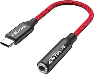 USB C to 3.5mm Audio Adapter,1PCS-Type C to 3.5mm Female Headphone Jack Aux Audio Dongle Cord Compatible with iPhone 15/16/16 Pro Max/16 Pro/16 Plus,iPad Pro, Galaxy S24/S23/S22/S21,MacBook