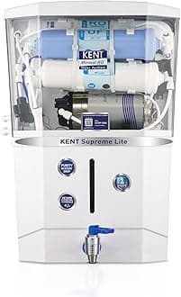 KENT Supreme Lite RO Water Purifier | Advanced RO Tech for Sabse Shudh Paani | RO+UF+TDS Control | Auto Flush | 8L | 20 LPH | Ideal for Borewell/Tanker/Municipal Water | Largest Service Network
