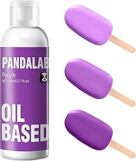 Purple Oil Based Food Coloring for Chocolate, Candy Melts, Donuts, Strawberries, Frosting, Cake, Professional Edible Dye for Baking - 80 Milliliters 2.7 Fl.Oz