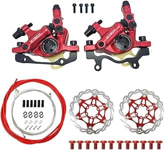 Zoom XTECH HB-100 Mountain Bike Hydraulic Line Pulling Disc Brakes Electric Folding Car Mountain Road Bike Line Pull Oil Brake with Discs