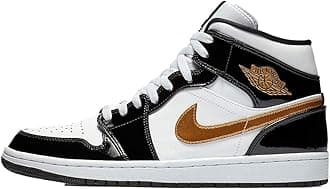 Nike Men's Air 1 MID SE Black/White/Gold 852542-007 (Size: 10)