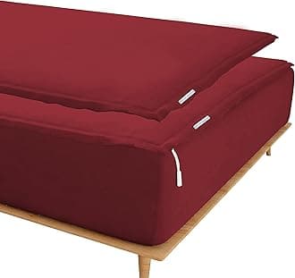 Zip On Sheets™ Zipper Fitted Sheet Twin Size - Upto 16” Inch Deep Pockets - Includes 1 Fitted Sheet Base & 2 Zip-On Sheets - Easy to Use, Sateen Cotton 500 TC Fitted Sheet - Burgundy