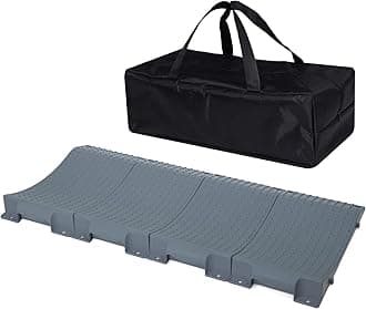 Tire Saver Ramps Anti-Slip Pads 4 Pack Design, Car Tire Wheel Ramps for Flat Spot and Flat Tire Prevention Anti-Slip Pads for Storage Carrying Bag Easy to Store