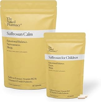 Saffrosun Family Bundle | Natural Saffron Supplements for Children & Adults | Vitamin B12 | High Strength | Balance & Fatigue | No Additives | Vegan | 120 Capsules