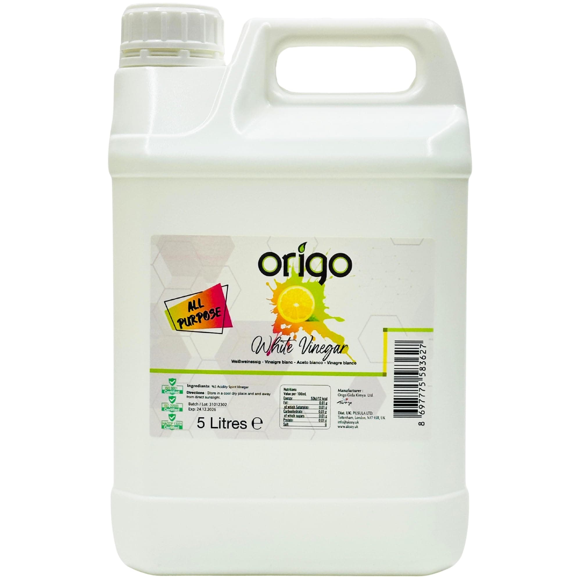 White Vinegar 5L
