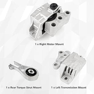 Dexepe Engine Motor Transmission Mount Set 3Pcs Compatible with Jeep Renegade Fiat 500X 2.4L 2015-2018 Engine Mounts Replace 68363756AA 68258599AA 68363755AA
