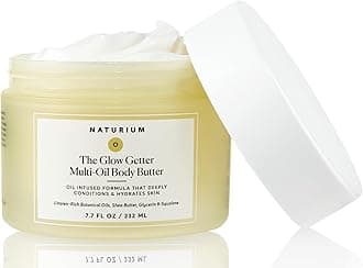 Naturium The Glow Getter Whipped Multi-Oil Body Butter, Firming Cream & Body Moisturizer with Shea Butter, 7.7 fl oz