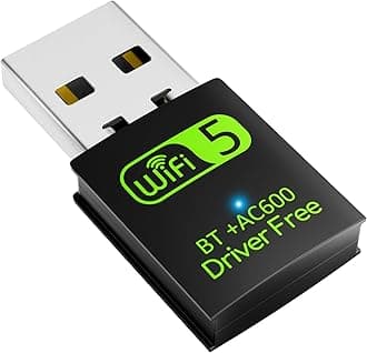 USB WiFi Bluetooth Adapter 600Mbps Dual Band 2.4/5Ghz Wireless Network External Receiver Mini WiFi Dongle for PC/Laptop/Desktop