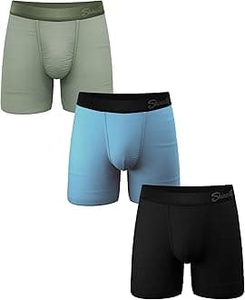 Shinesty Hammock Support Mens Boxer Briefs | Underwear Flyless | 3 Pack