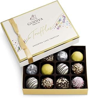 Birthday Truffles Assorted Chocolate Gift Box, 12 pc.