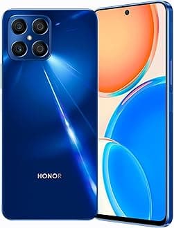 Honor X8 Unlocked Smartphone Blue 6 + 128GB 90Hz 6.7 Inch Curved Screen, Dual Sim, Android Smartphone With 64Mp Quad Camera 22.5W Supercharge
