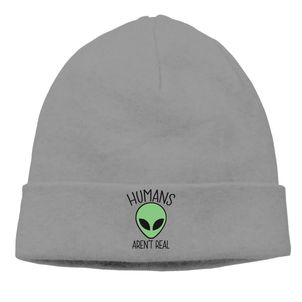 DOWNLD Beanie Hat Alien Humans aren't Science Outer Space Knit Hat Skull Cap