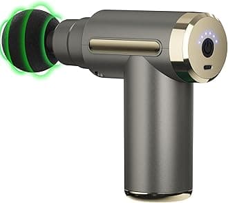 cotsoco Massage Gun Deep Tissue for Pain Relief with 4 Massage Heads & 6 Speeds, Electric Mini Handheld Body Massager for Any Pain Relief, Best Gifts for Men and Mom