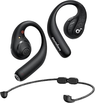 by Anker AeroFit Pro Open-Ear Headphones, Ultra Comfort, Secure Fit, Ergonomic Design, Rich Sound with LDAC, Bluetooth 5.3, IPX5 Water-Resistant, 46H Playtime