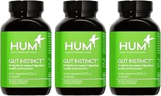 Gut Instinct, Daily Probiotics for Digestive Health for Women and Men - Lactobacillus + Bifidobacterium Strains for Bloating, Immune Support + Healthy Gut Diversity (90-Count)