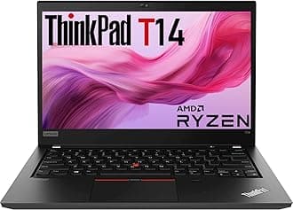 Lenovo Thinkpad T14 Gen 1 Laptop Computer, 14" Full HD (1920 x 1080) Display, AMD Ryzen 5 Pro 4650U, 16GB DDR4, 256GB SSD, Backlit Keyboard, Thunderbolt 3, HDMI, Windows 11 Pro (Renewed)