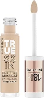 True Skin High Cover Concealer (020 | Warm Beige) | Waterproof & Lightweight for Soft Matte Look | With Hyaluronic Acid & Lasts Up to 18 Hours | Vegan, Cruelty Free
