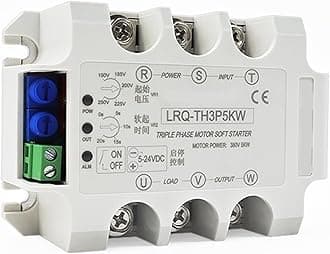 Three/Single Phase Motor Soft Starter Slow Start Module Solid State Relay Decompression and Step-Down Controller(3 Phase 5KW Module)