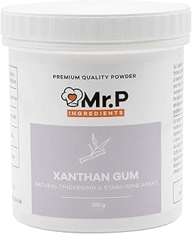 Mr.P Ingredients Xanthan Gum 500g Powder Thickener Stabiliser Ideal For Making Soups Sauces Gluten Free Baking Ice Cream VEGAN Vegetarian Gluten Free Halal Kosher Non-GMO (Recyclable Pot)