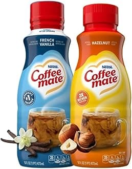 Coffèe Mäte Flavour Variety Pack I French Vanilla & Hazelnut Liquid Coffee Creamer 16oz (473ml) I US Import