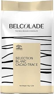 Belcolade Cacao Trace - White Belgian Chocolate (30%) Buttons, 1kg