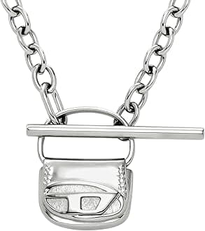 Diesel Stainless Steel Pendant Necklace for Men