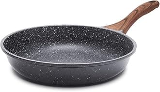 Nonstick Frying Pan Skillet, Swiss Granite Coating Omelette Pan, Healthy Stone Cookware Chef's Pan, PFOA Free (8/9.5/10/11/12.5 Inch) (11 Inch)