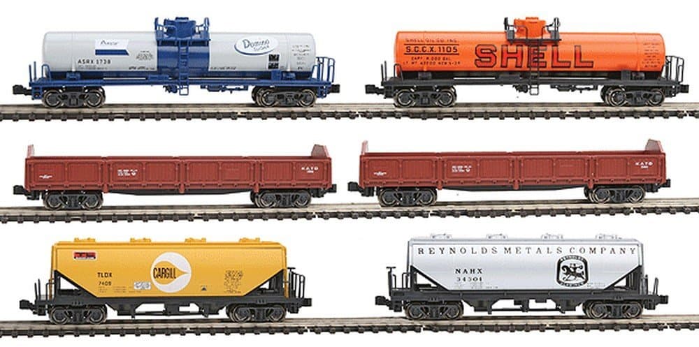 N Mixed Freight Car Set (6)
