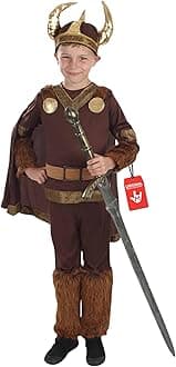 fun shack Boys Viking Costume, Viking Costume Kids, Book Characters Costumes for Kids, Storybook Characters Costumes