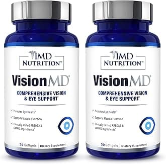 VisionMD Eye Vitamin CARMIS - with Lutein & Zeaxanthin | Supports Vision Health, Everyday Eye Strain, & Occasional Dry Eye | 60 Softgels (2-Pack)