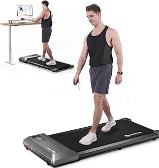 Walking Pad, 2 in 1 Treadmills for Home with Remote Control, Under Desk Treadmill Office Quiet, Portable Treadmill with Installation-Free and in LED Display