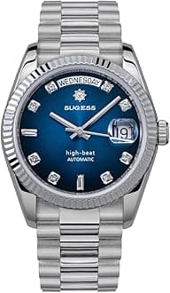 Sugess Classic S449 Automatic dan and date Men's Watches Sapphire Glass Waterproof Luxury Mechanical Watch (V 2)