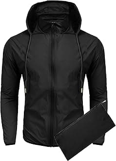 COOFANDYMen Raincoat Raincoat