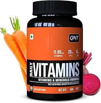 QNT Daily Vitamins | 60 Caps | High Iron, Magnesium & Lycopene | Comprehensive Multivitamin for Immunity, Energy & Daily Wellness | 100% Veg