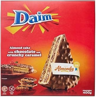 "Delight in DAIM: Frozen Almond Cake with Chocolate Crunch – A Heavenly Fusion of Flavors and Textures, 400 g