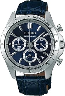 SeikoChronograph, 1/5 Second Chronograph with 24-Hour Hand, Quartz Wristwatch, Men's
