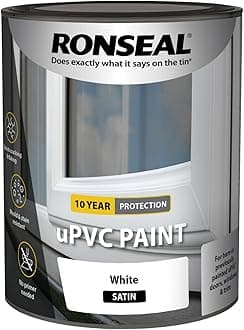 Ronseal UPVC PAINT WHITE SATIN 750ML