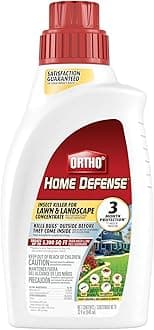 Home Defense Insect Killer for Lawn & Landscape Concentrate - Kill Ants, Ticks, Mosquitoes, Fleas & Spiders, Bug Spray Treats up to 5,300 sq. ft., 32 fl. oz.