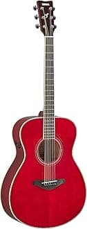 FS-TA Concert Size Transacoustic Guitar w/ Chorus and Reverb, Ruby Red