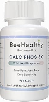 Cell Salt, Calcarea Phosphorica (Calc Phos) 3X Tablets. Homeopathic Natural Remedy for Bone Health, Joint Pain, Cold Sensitivity, Sore Throat. Easy Dissolving Tablets. 900 Count