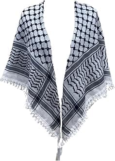 Keffiyeh with Sharshoba from Ramallah Palestine.