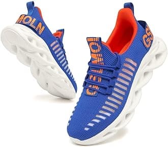 Jakcuz Women's Lace Up Walking Shoes Breathable Ultra Lightweight Sport Casual Ladies Girls Fashion Platform Sneakers